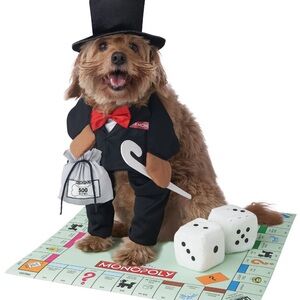 Pup Mr. Monopoly Dog Costume - Black
